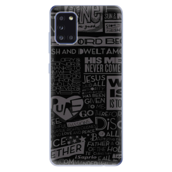 Odolné silikónové puzdro iSaprio - Text 01 - Samsung Galaxy A31