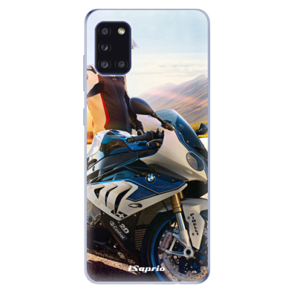 Odolné silikónové puzdro iSaprio - Motorcycle 10 - Samsung Galaxy A31
