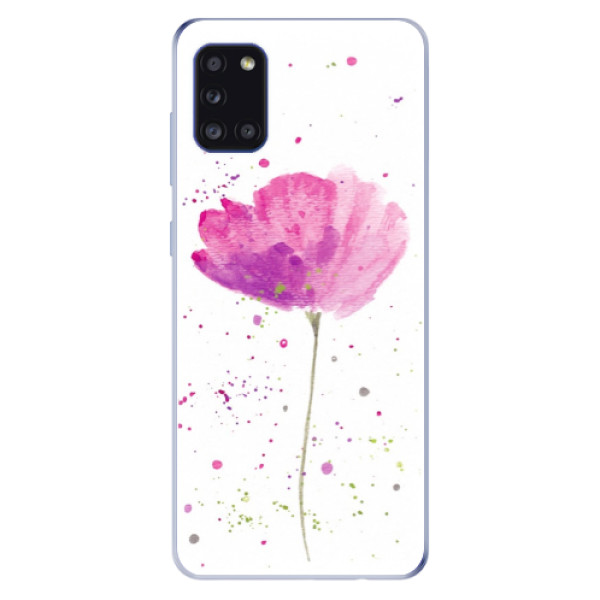 Odolné silikónové puzdro iSaprio - Poppies - Samsung Galaxy A31