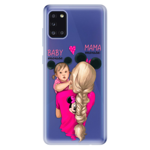 Odolné silikónové puzdro iSaprio - Mama Mouse Blond and Girl - Samsung Galaxy A31
