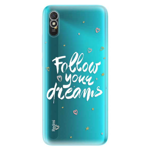 Odolné silikónové puzdro iSaprio - Follow Your Dreams - white - Xiaomi Redmi 9A