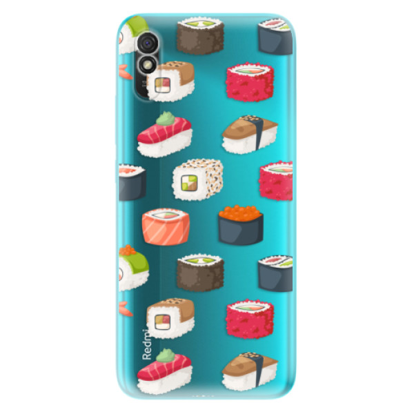 Odolné silikónové puzdro iSaprio - Sushi Pattern - Xiaomi Redmi 9A