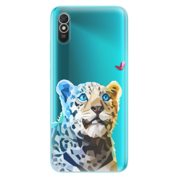 Odolné silikónové puzdro iSaprio - Leopard With Butterfly - Xiaomi Redmi 9A
