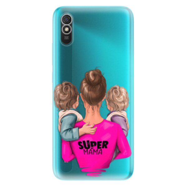 Odolné silikónové puzdro iSaprio - Super Mama - Two Boys - Xiaomi Redmi 9A