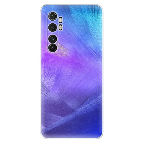 Odolné silikónové puzdro iSaprio - Purple Feathers - Xiaomi Mi Note 10 Lite