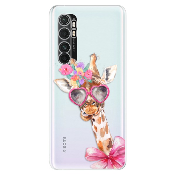 Odolné silikónové puzdro iSaprio - Lady Giraffe - Xiaomi Mi Note 10 Lite