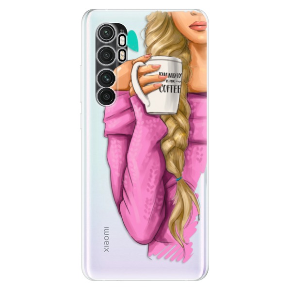 Odolné silikónové puzdro iSaprio - My Coffe and Blond Girl - Xiaomi Mi Note 10 Lite