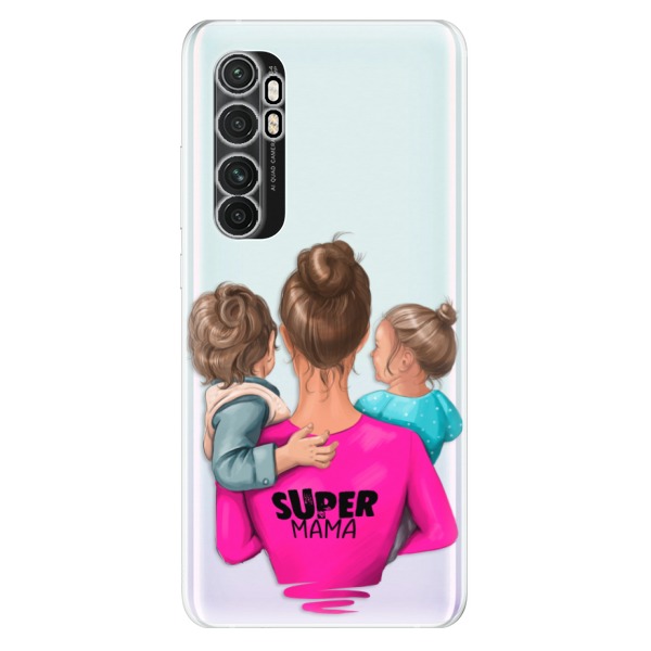 Odolné silikónové puzdro iSaprio - Super Mama - Boy and Girl - Xiaomi Mi Note 10 Lite
