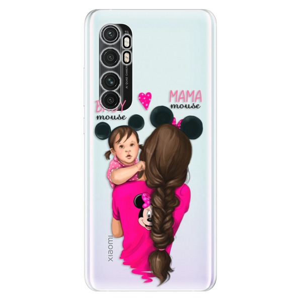 Odolné silikónové puzdro iSaprio - Mama Mouse Brunette and Girl - Xiaomi Mi Note 10 Lite