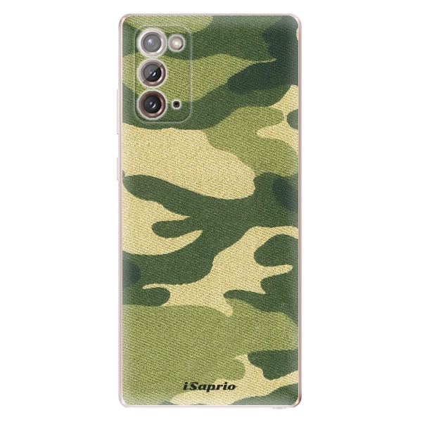 Odolné silikónové puzdro iSaprio - Green Camuflage 01 - Samsung Galaxy Note 20