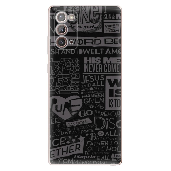 Odolné silikónové puzdro iSaprio - Text 01 - Samsung Galaxy Note 20