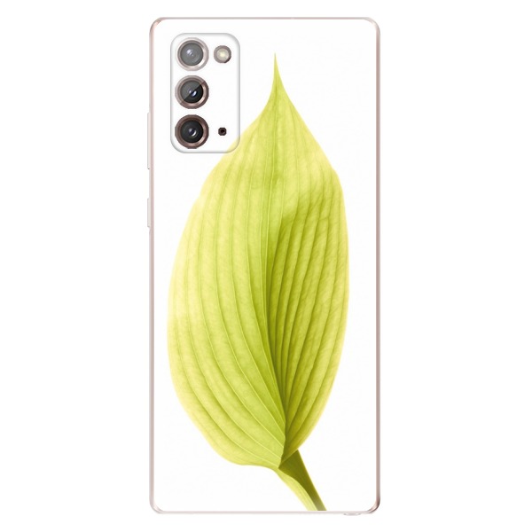 Odolné silikónové puzdro iSaprio - Green Leaf - Samsung Galaxy Note 20