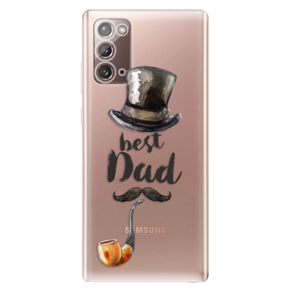 Odolné silikónové puzdro iSaprio - Best Dad - Samsung Galaxy Note 20