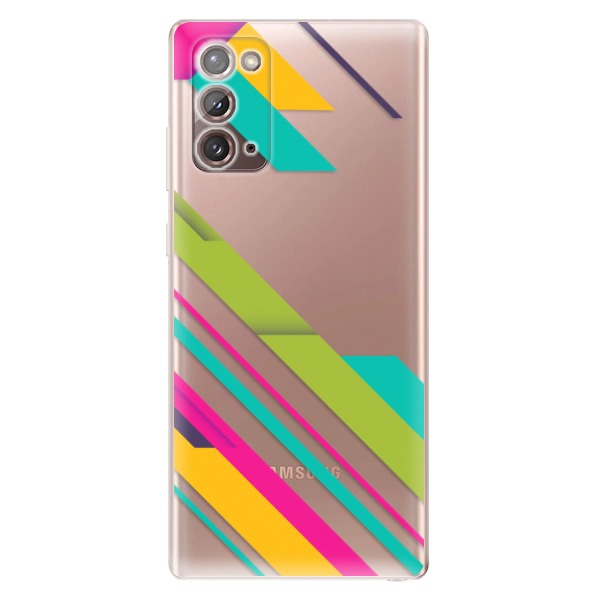 Odolné silikónové puzdro iSaprio - Color Stripes 03 - Samsung Galaxy Note 20