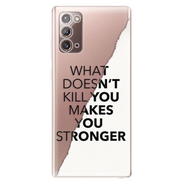 Odolné silikónové puzdro iSaprio - Makes You Stronger - Samsung Galaxy Note 20