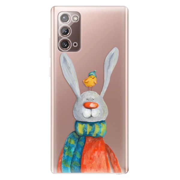 Odolné silikónové puzdro iSaprio - Rabbit And Bird - Samsung Galaxy Note 20