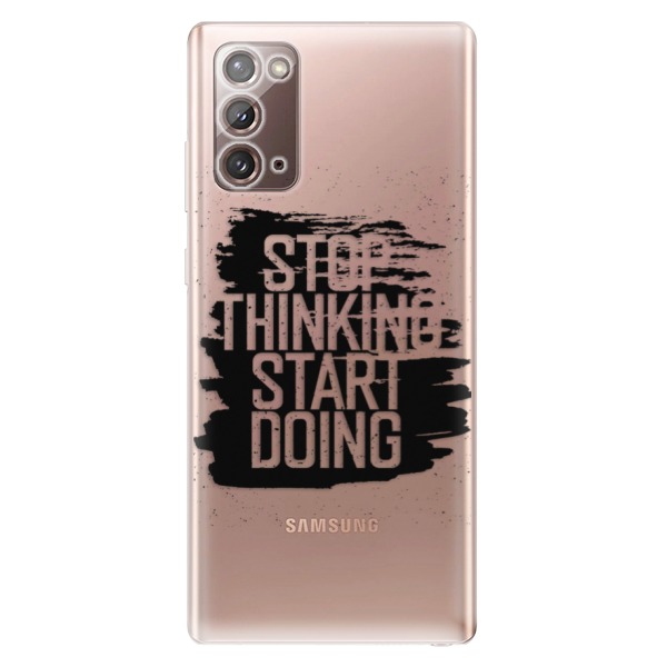 Odolné silikónové puzdro iSaprio - Start Doing - black - Samsung Galaxy Note 20