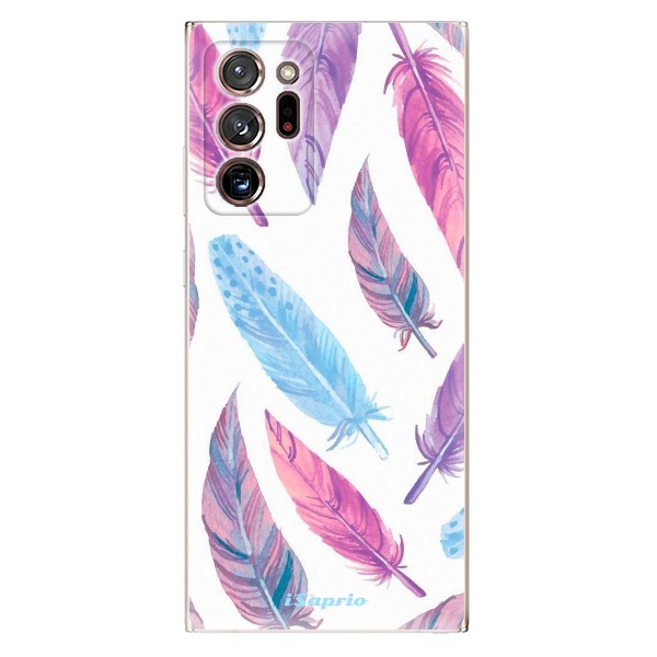 Odolné silikónové puzdro iSaprio - Feather Pattern 10 - Samsung Galaxy Note 20 Ultra