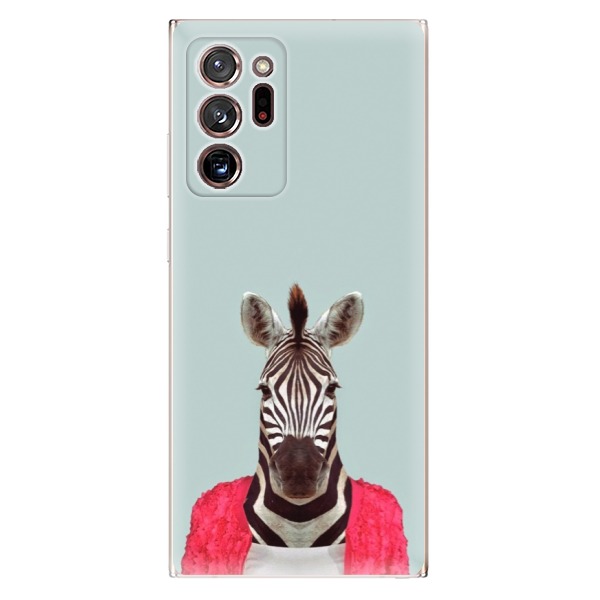 Odolné silikónové puzdro iSaprio - Zebra 01 - Samsung Galaxy Note 20 Ultra