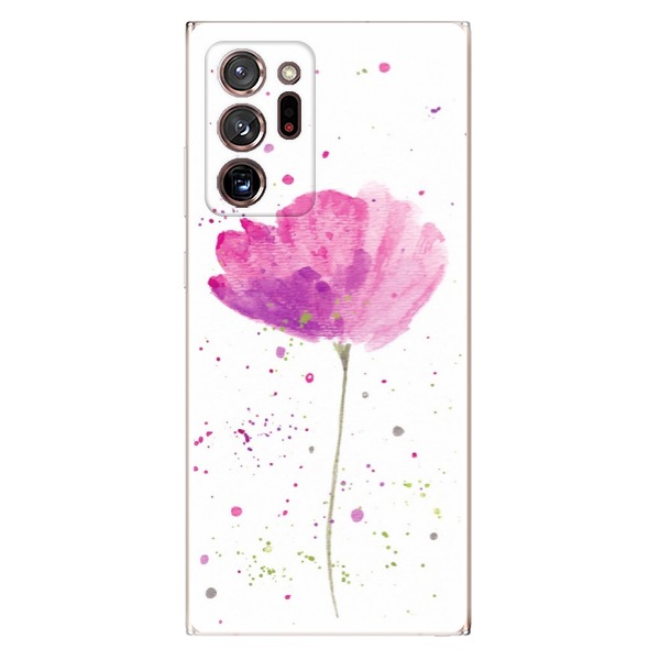 Odolné silikónové puzdro iSaprio - Poppies - Samsung Galaxy Note 20 Ultra