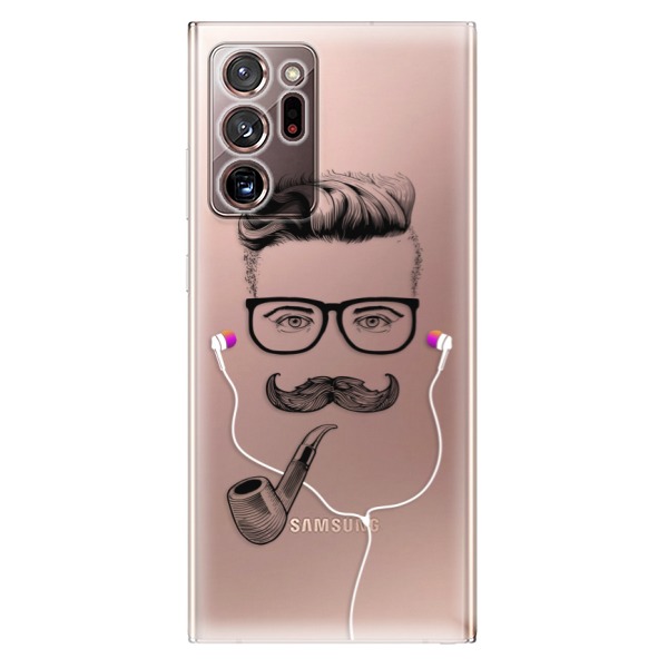 Odolné silikónové puzdro iSaprio - Man With Headphones 01 - Samsung Galaxy Note 20 Ultra