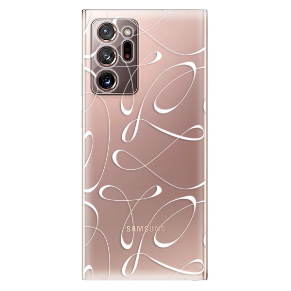 Odolné silikónové puzdro iSaprio - Fancy - white - Samsung Galaxy Note 20 Ultra