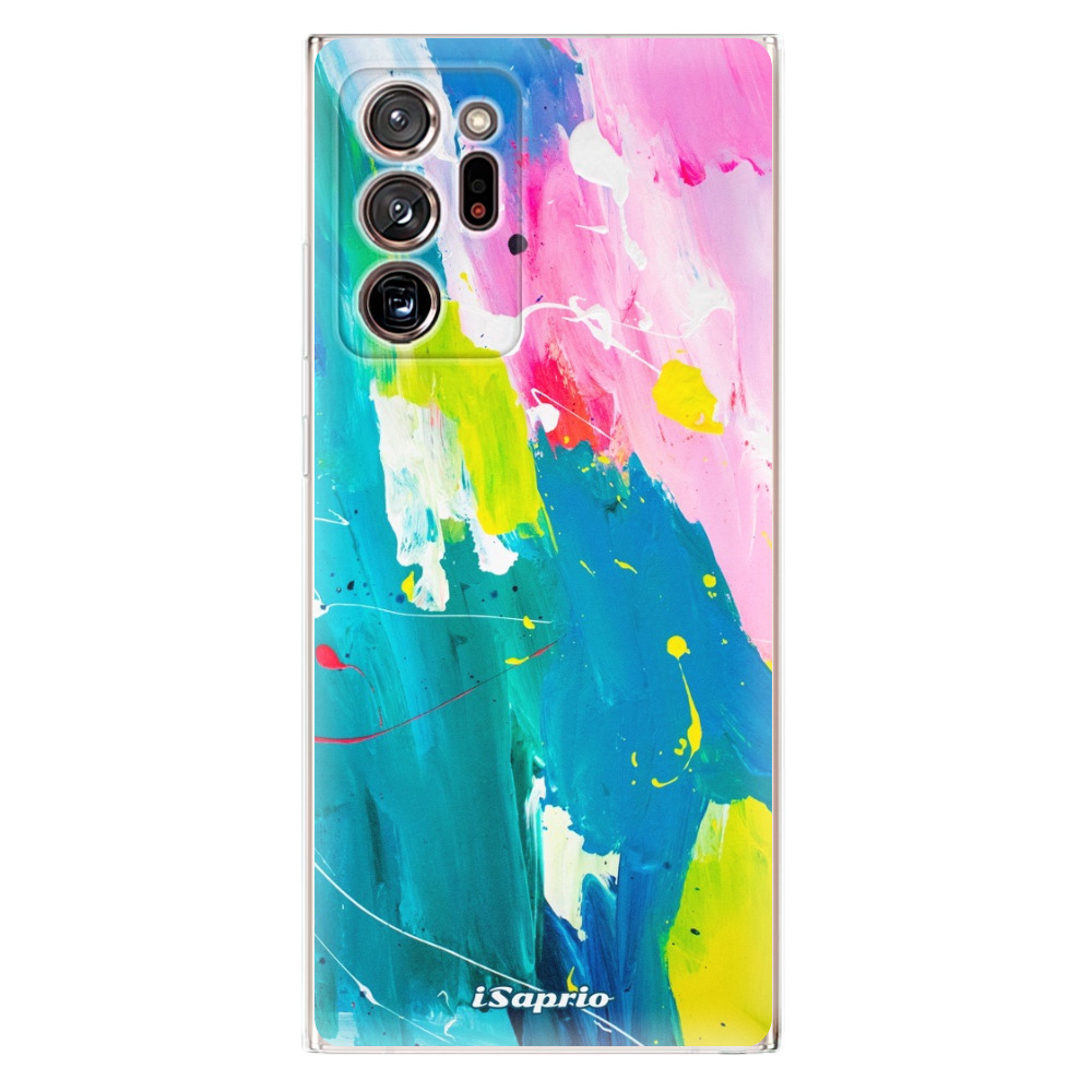 Odolné silikónové puzdro iSaprio - Abstract Paint 04 - Samsung Galaxy Note 20 Ultra
