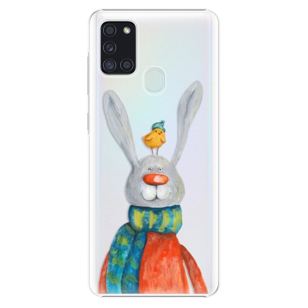 Plastové puzdro iSaprio - Rabbit And Bird - Samsung Galaxy A21s