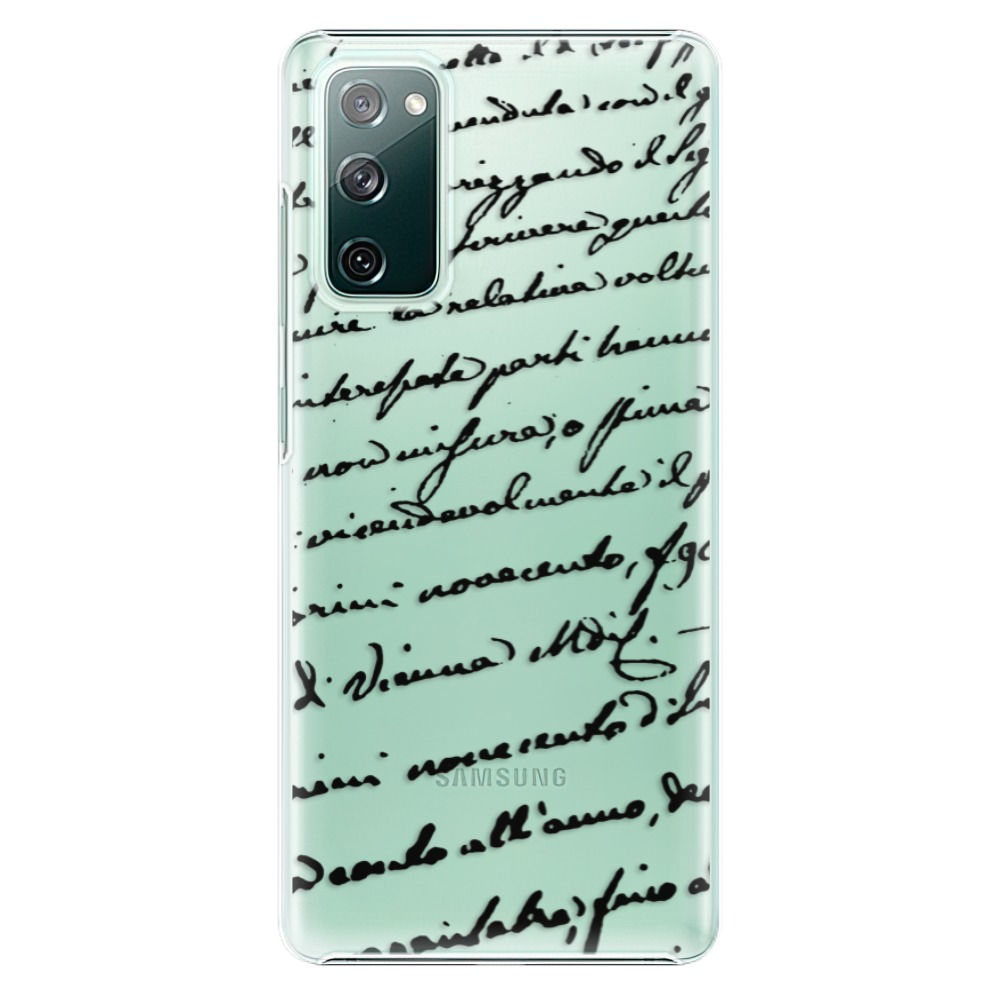 Plastové puzdro iSaprio - Handwriting 01 - black - Samsung Galaxy S20 FE