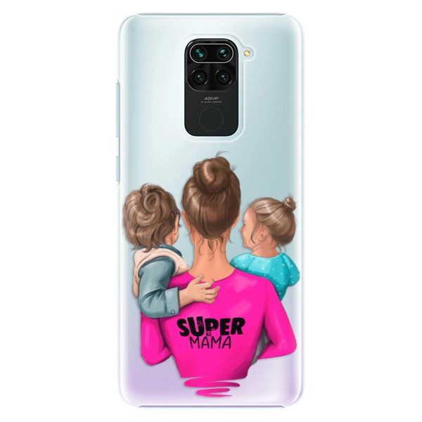 Plastové puzdro iSaprio - Super Mama - Boy and Girl - Xiaomi Redmi Note 9