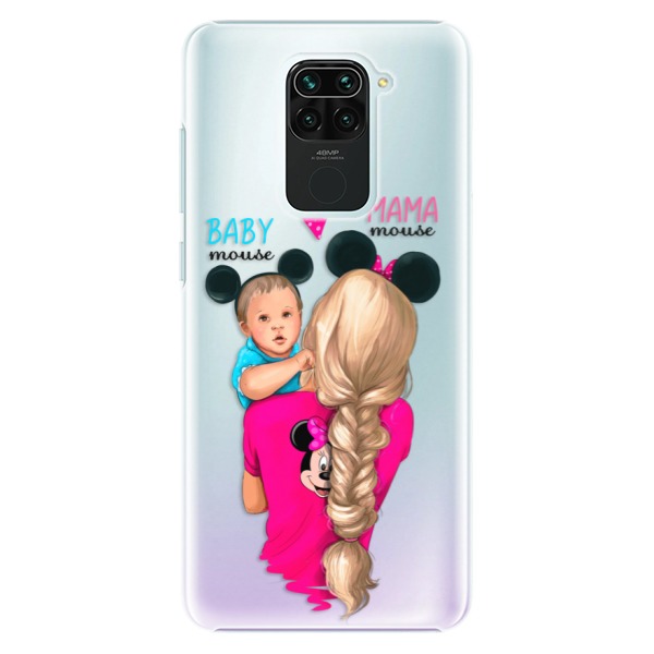 Plastové puzdro iSaprio - Mama Mouse Blonde and Boy - Xiaomi Redmi Note 9