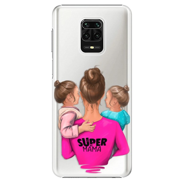 Plastové puzdro iSaprio - Super Mama - Two Girls - Xiaomi Redmi Note 9 Pro / Note 9S