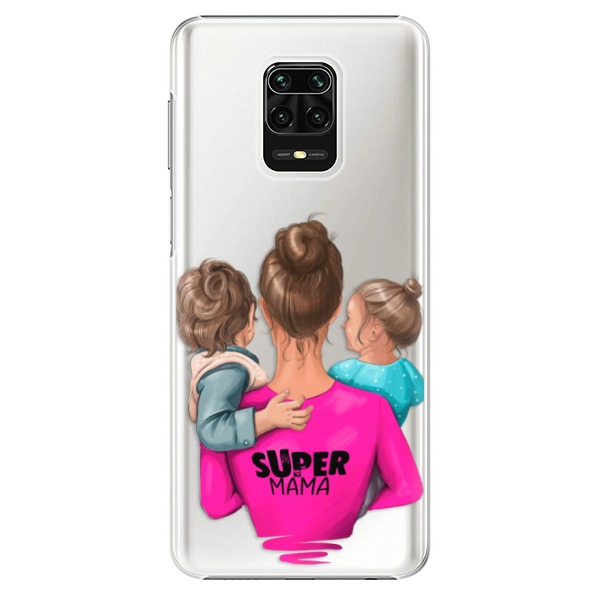 Plastové puzdro iSaprio - Super Mama - Boy and Girl - Xiaomi Redmi Note 9 Pro / Note 9S