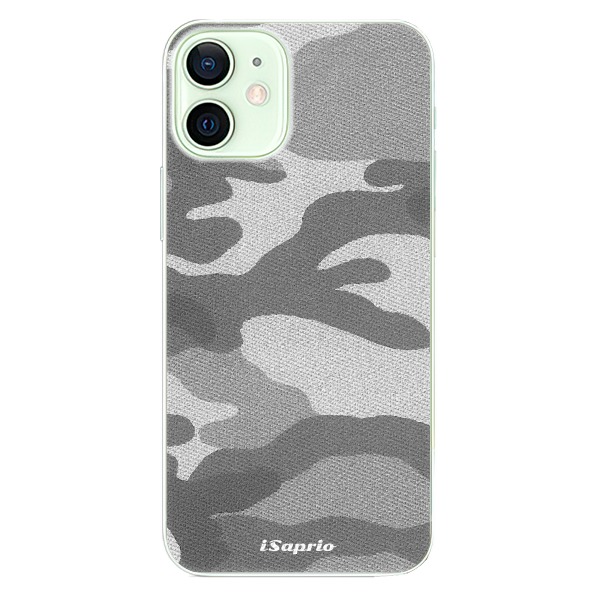 Plastové puzdro iSaprio - Gray Camuflage 02 - iPhone 12 mini