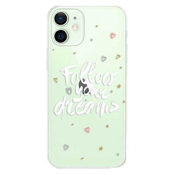 Plastové puzdro iSaprio - Follow Your Dreams - white - iPhone 12 mini