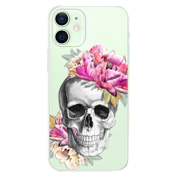 Plastové puzdro iSaprio - Pretty Skull - iPhone 12 mini