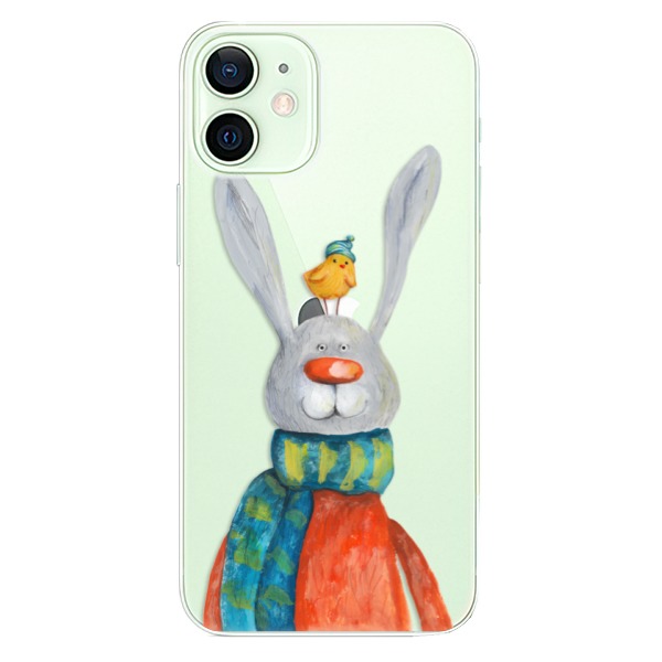 Plastové puzdro iSaprio - Rabbit And Bird - iPhone 12 mini