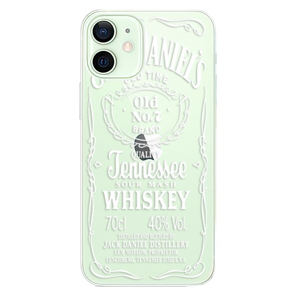 Plastové puzdro iSaprio - Transparent White Jack - iPhone 12 mini