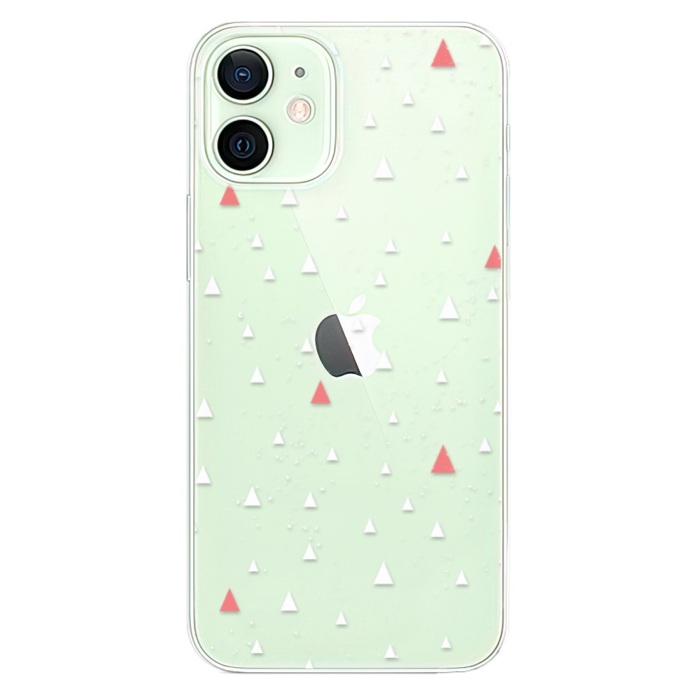 E-shop Plastové puzdro iSaprio - Abstract Triangles 02 - white - iPhone 12