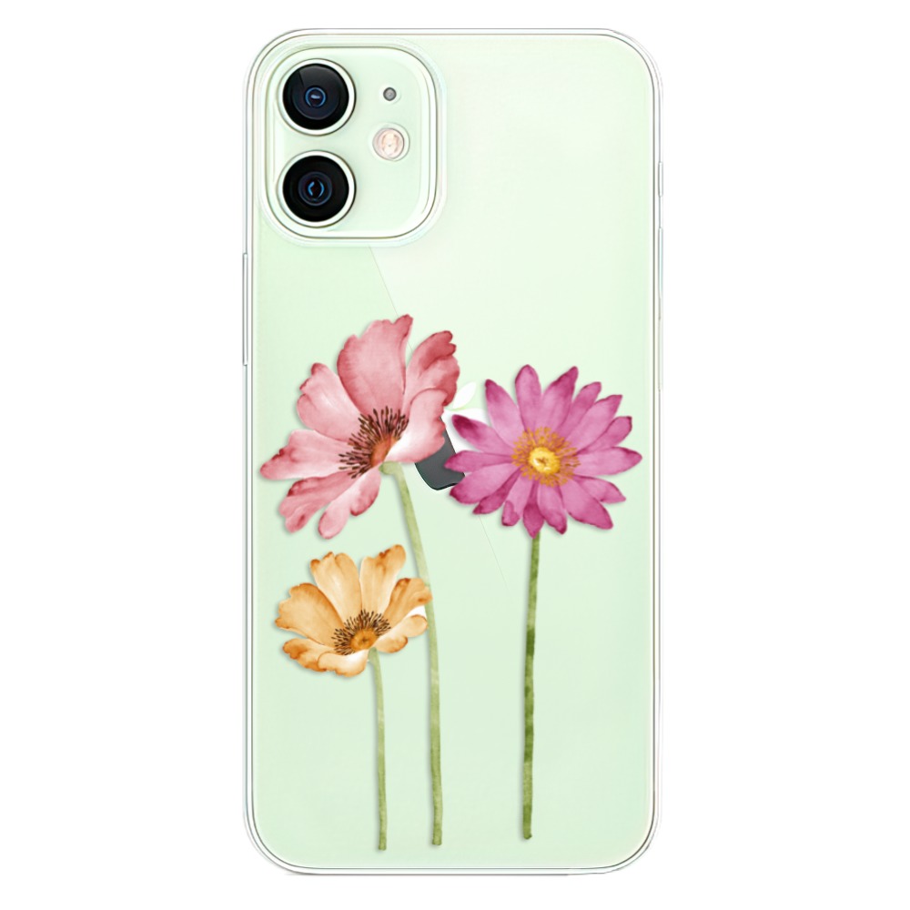 Plastové puzdro iSaprio - Three Flowers - iPhone 12