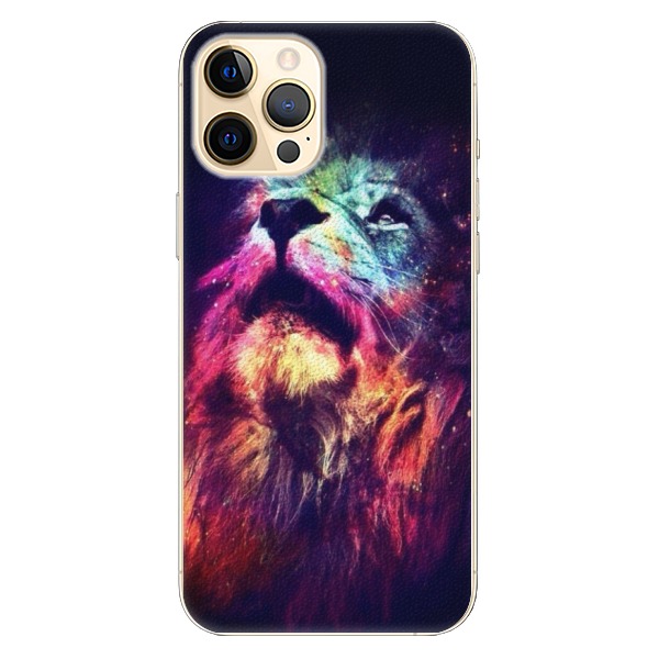 Plastové puzdro iSaprio - Lion in Colors - iPhone 12 Pro