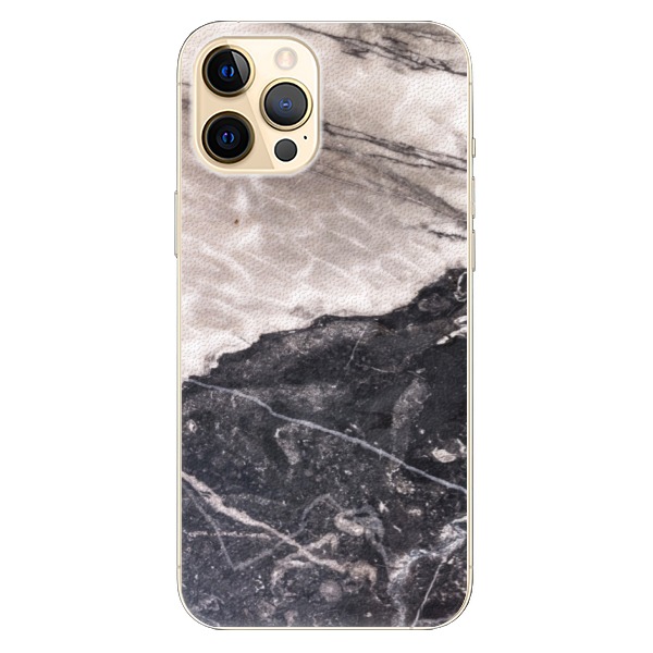 Plastové puzdro iSaprio - BW Marble - iPhone 12 Pro