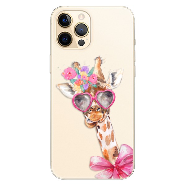 Plastové puzdro iSaprio - Lady Giraffe - iPhone 12 Pro
