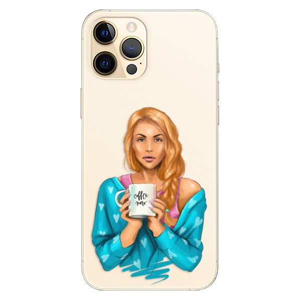 E-shop Plastové puzdro iSaprio - Coffe Now - Redhead - iPhone 12 Pro