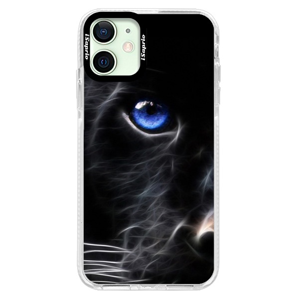 Silikónové puzdro Bumper iSaprio - Black Puma - iPhone 12