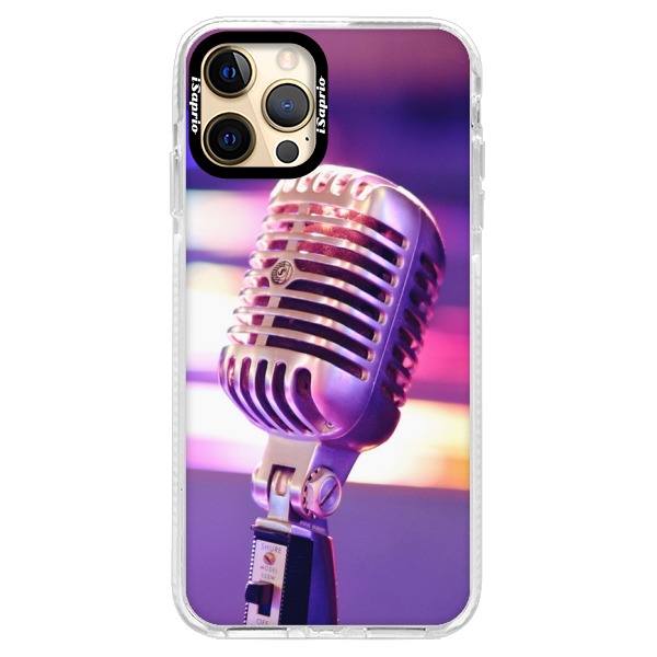Silikónové puzdro Bumper iSaprio - Vintage Microphone - iPhone 12 Pro Max