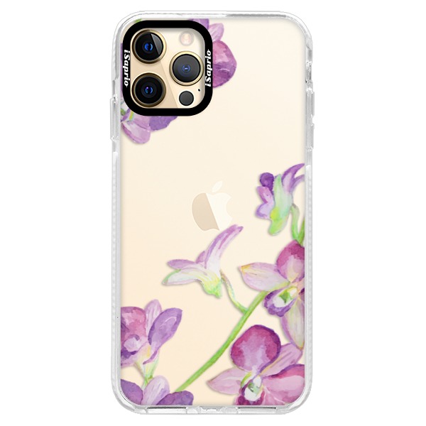 Silikónové puzdro Bumper iSaprio - Purple Orchid - iPhone 12 Pro Max