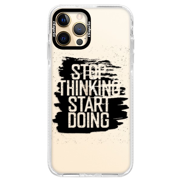 Silikónové puzdro Bumper iSaprio - Start Doing - black - iPhone 12 Pro Max