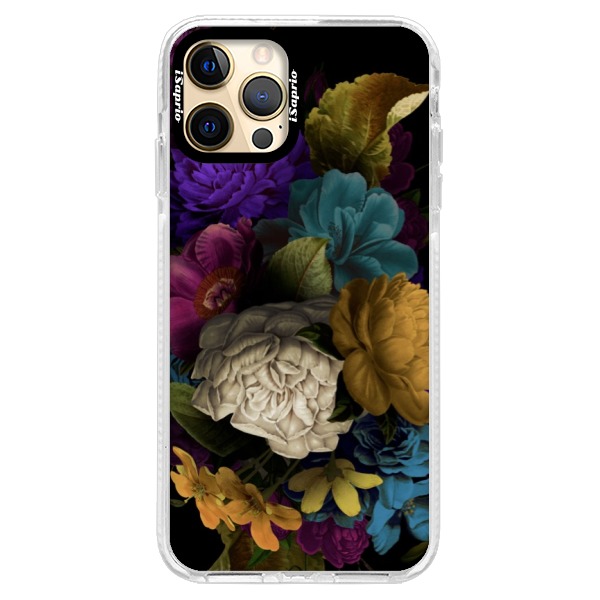 Silikónové puzdro Bumper iSaprio - Dark Flowers - iPhone 12 Pro Max