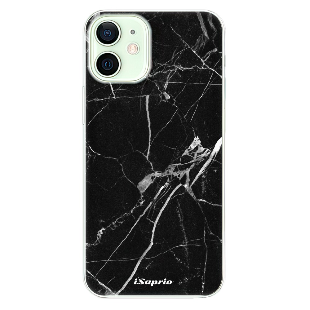 Odolné silikónové puzdro iSaprio - Black Marble 18 - iPhone 12 mini